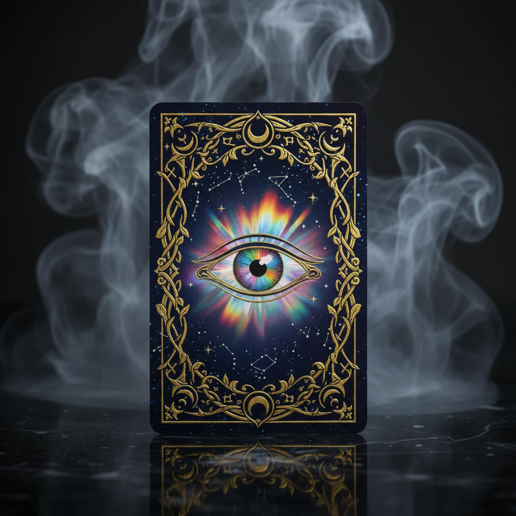 Holographic Tarot Card Eye
