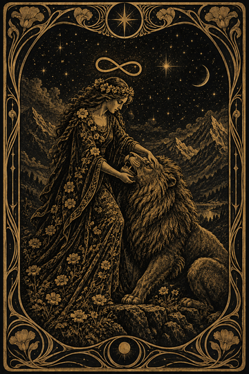 Strength tarot card