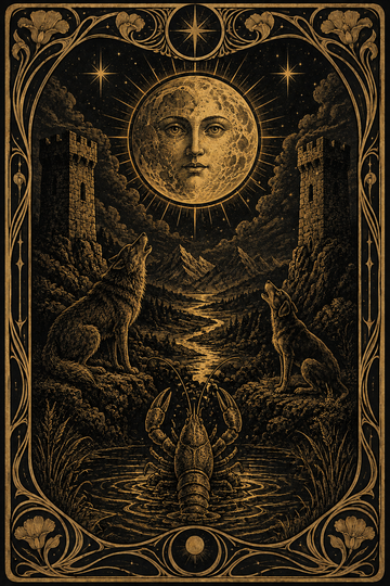 The Moon tarot card