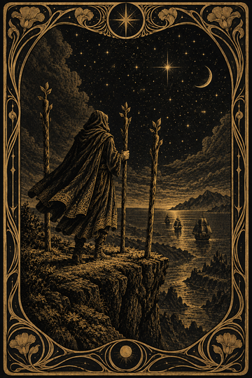 Three of Wands tarot card