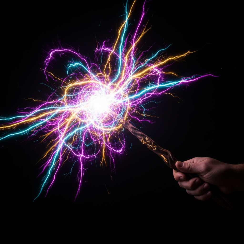 Vibrant Wand Spellcasting