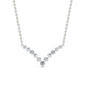 Round Graduated V-Necklace