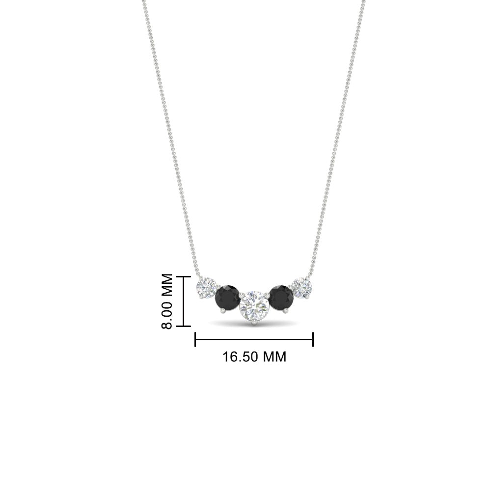 0.75 Carat Graduating Round Diamond Pendant