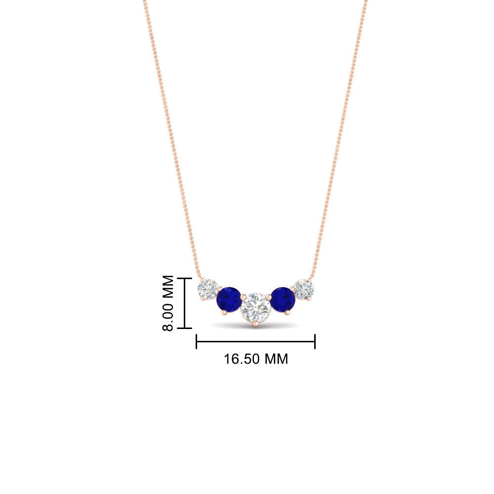 0.75 Carat Graduating Round Diamond Pendant
