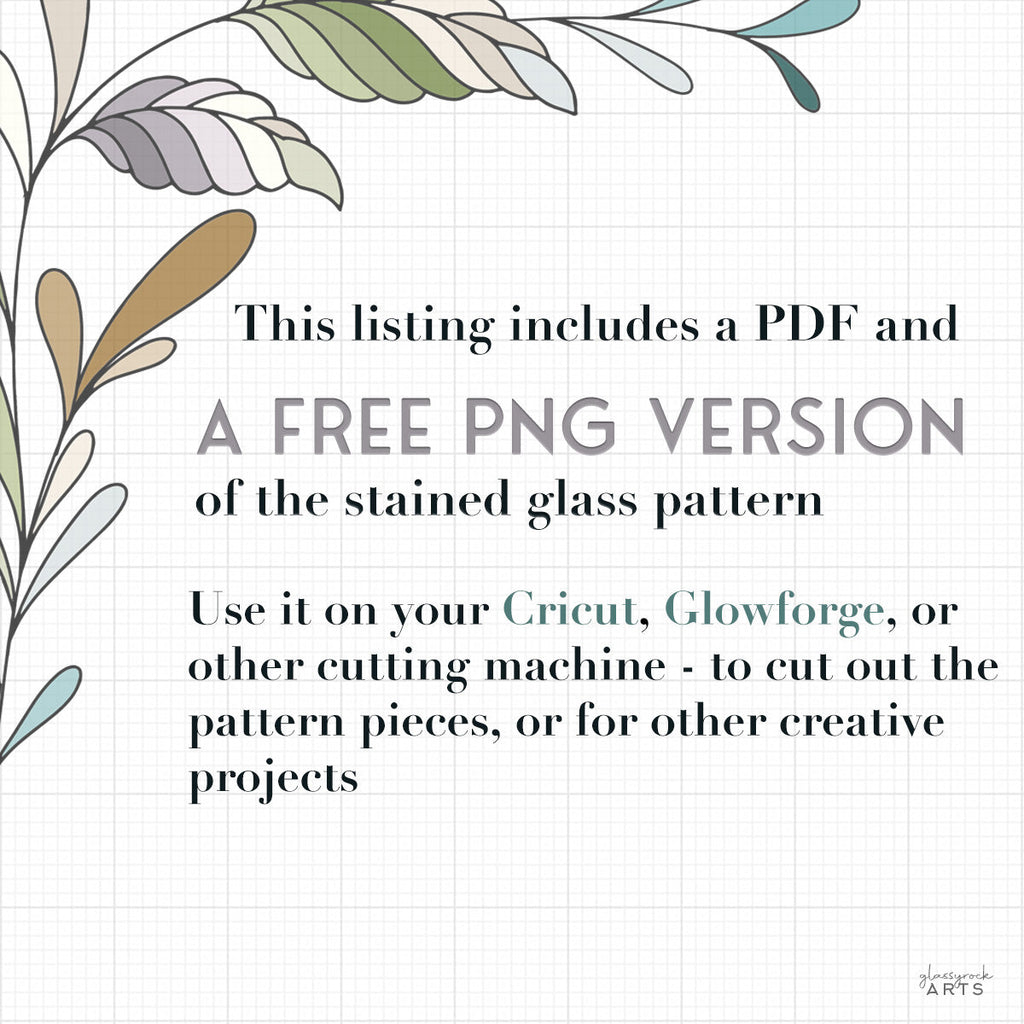 Mountain Landscape Stained Glass Pattern | Crafting Patterns & Molds | Wiccan Center