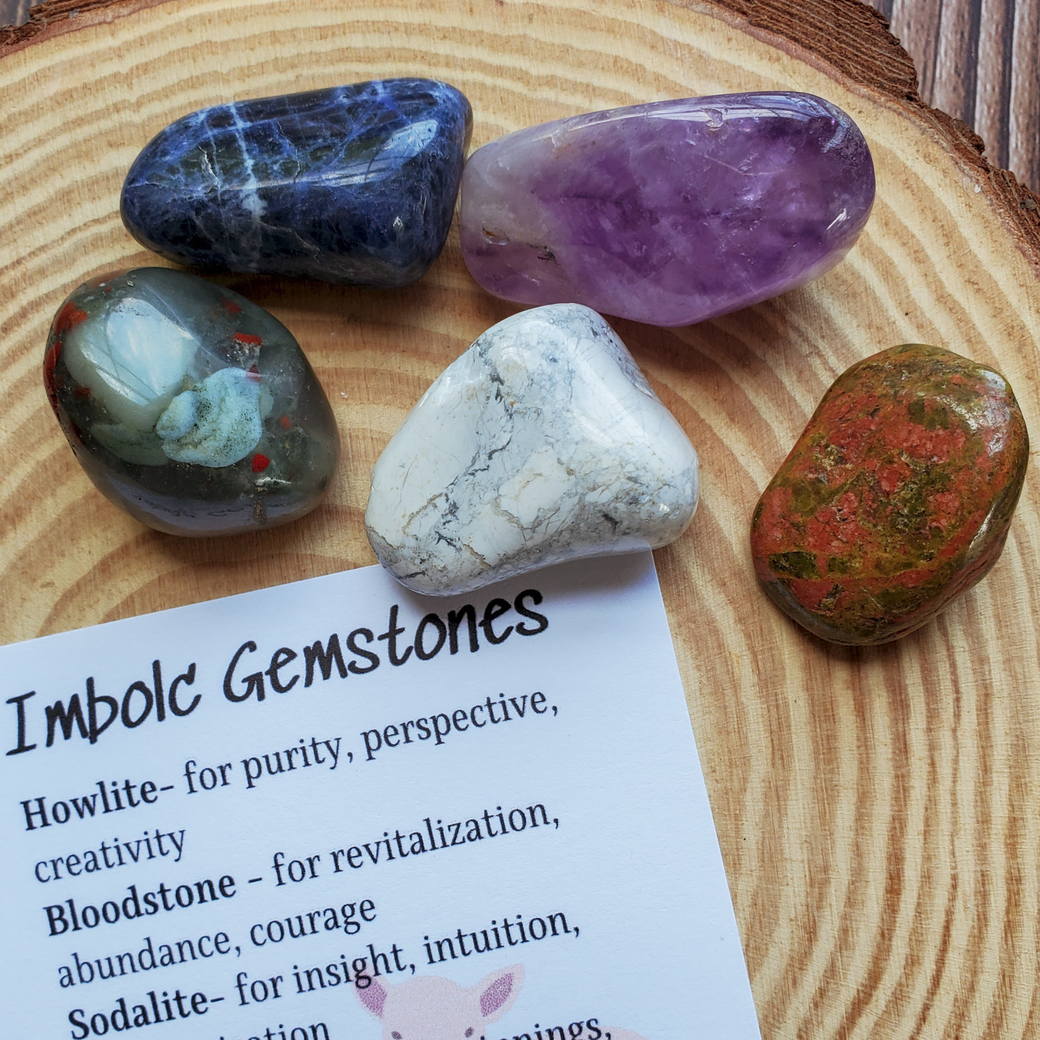Imbolc Gemstone Set - Crystals for Imbolc