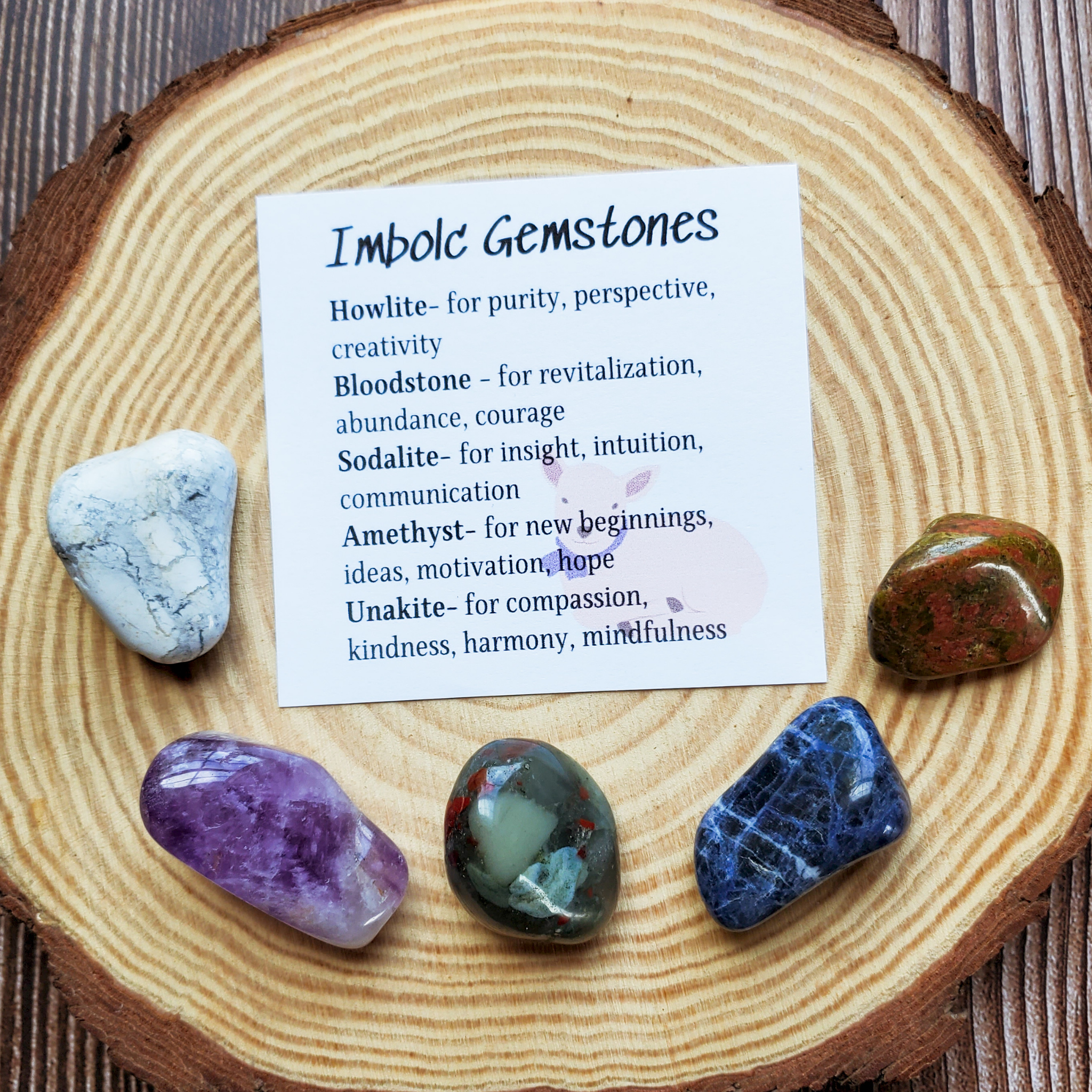 Imbolc Gemstone Set - Crystals for Imbolc