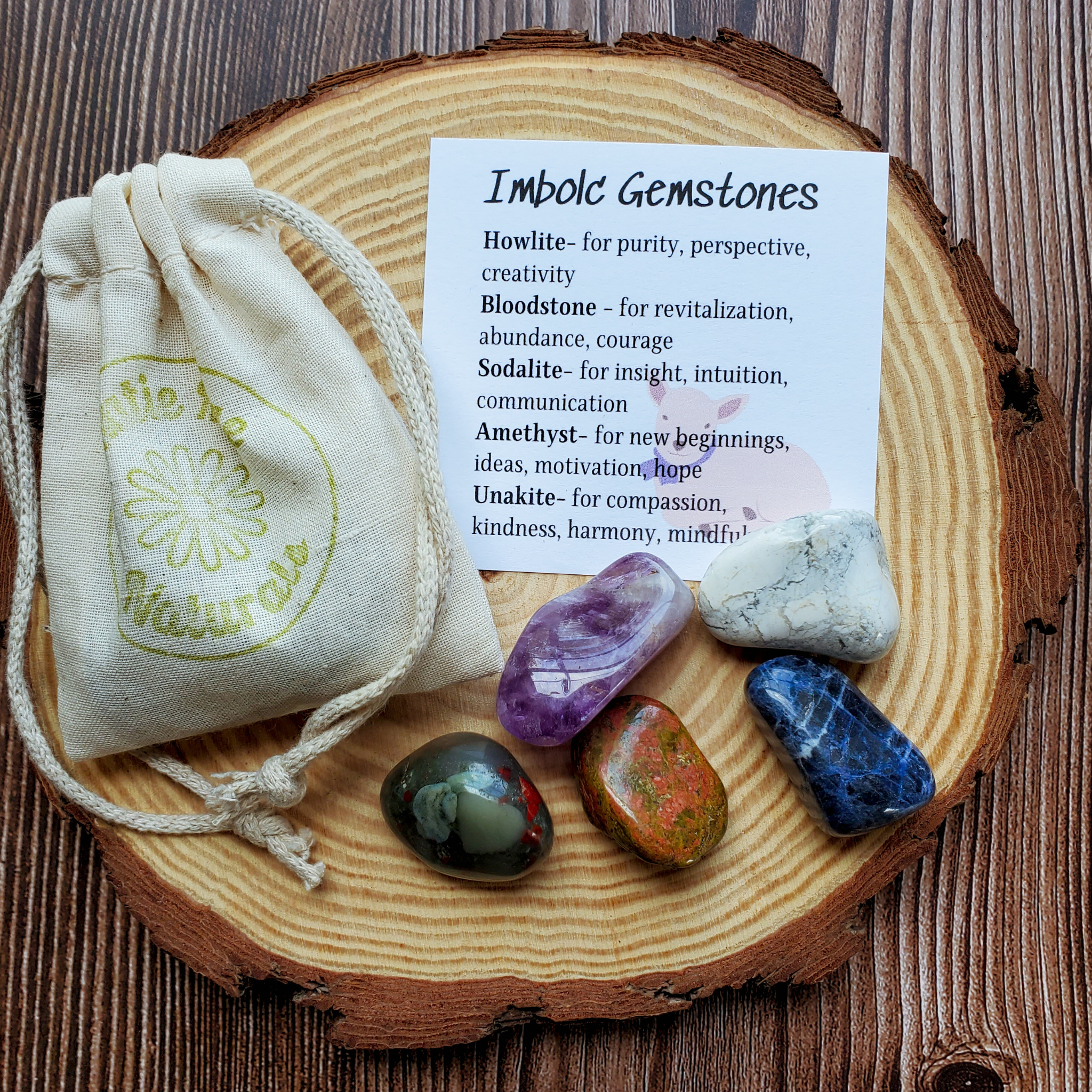 Imbolc Gemstone Set - Crystals for Imbolc