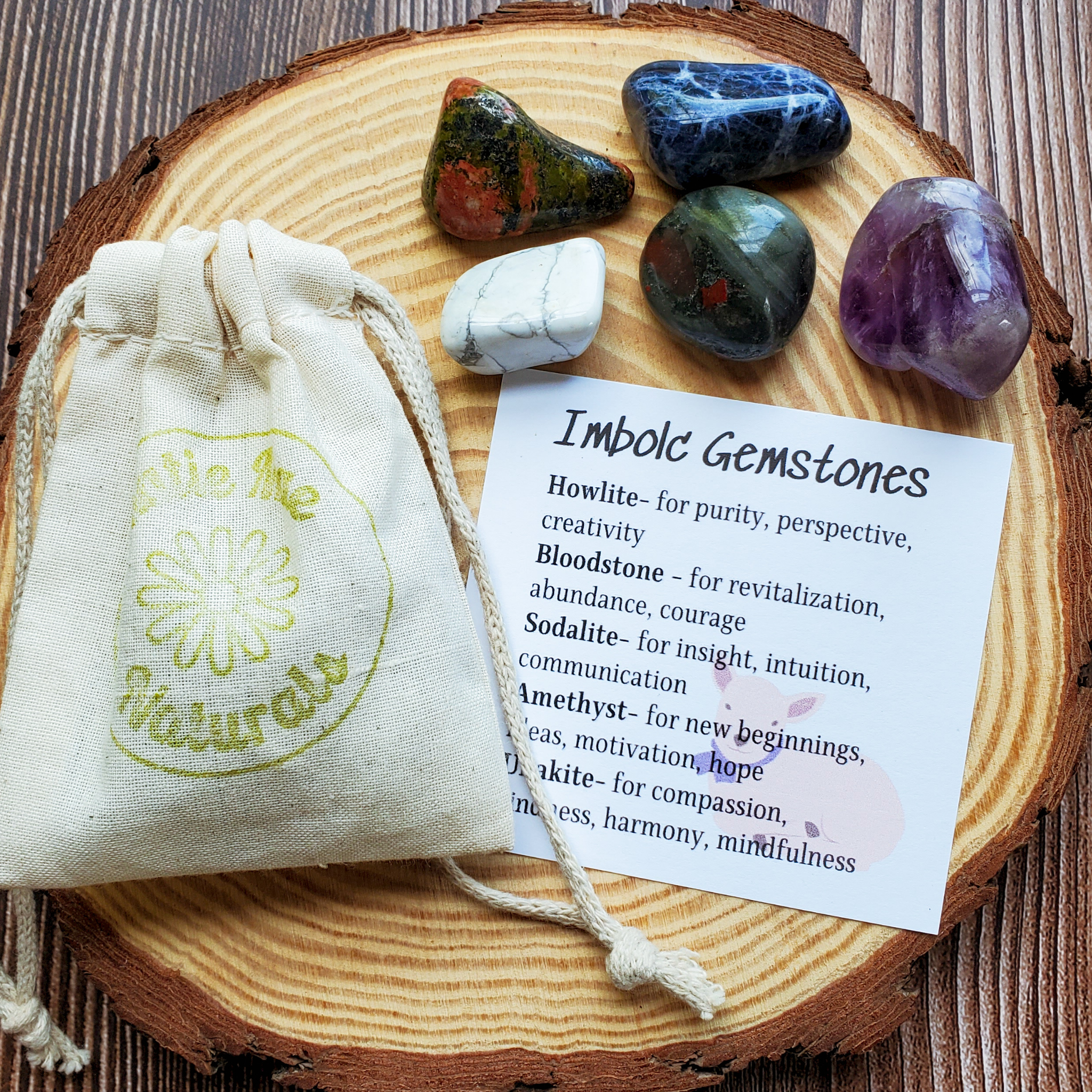 Imbolc Gemstone Set - Crystals for Imbolc