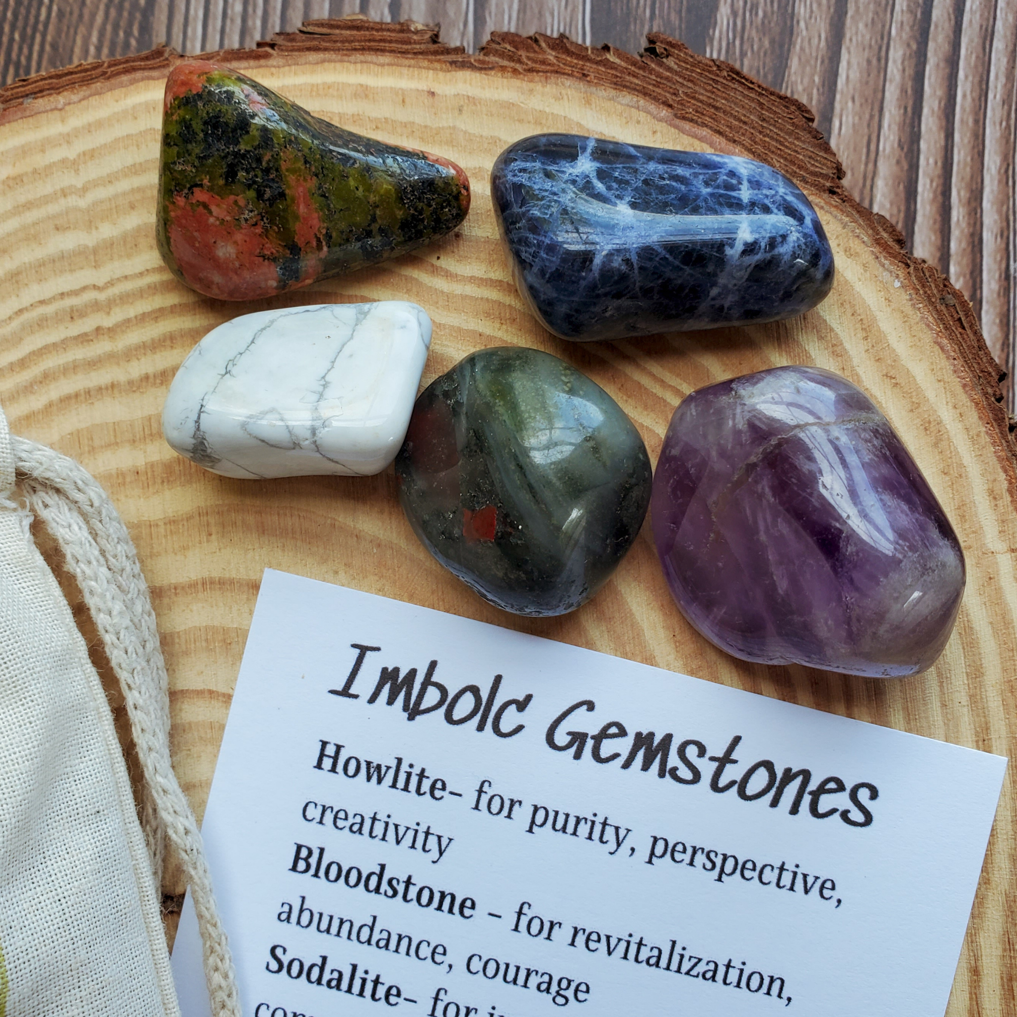 Imbolc Gemstone Set - Crystals for Imbolc