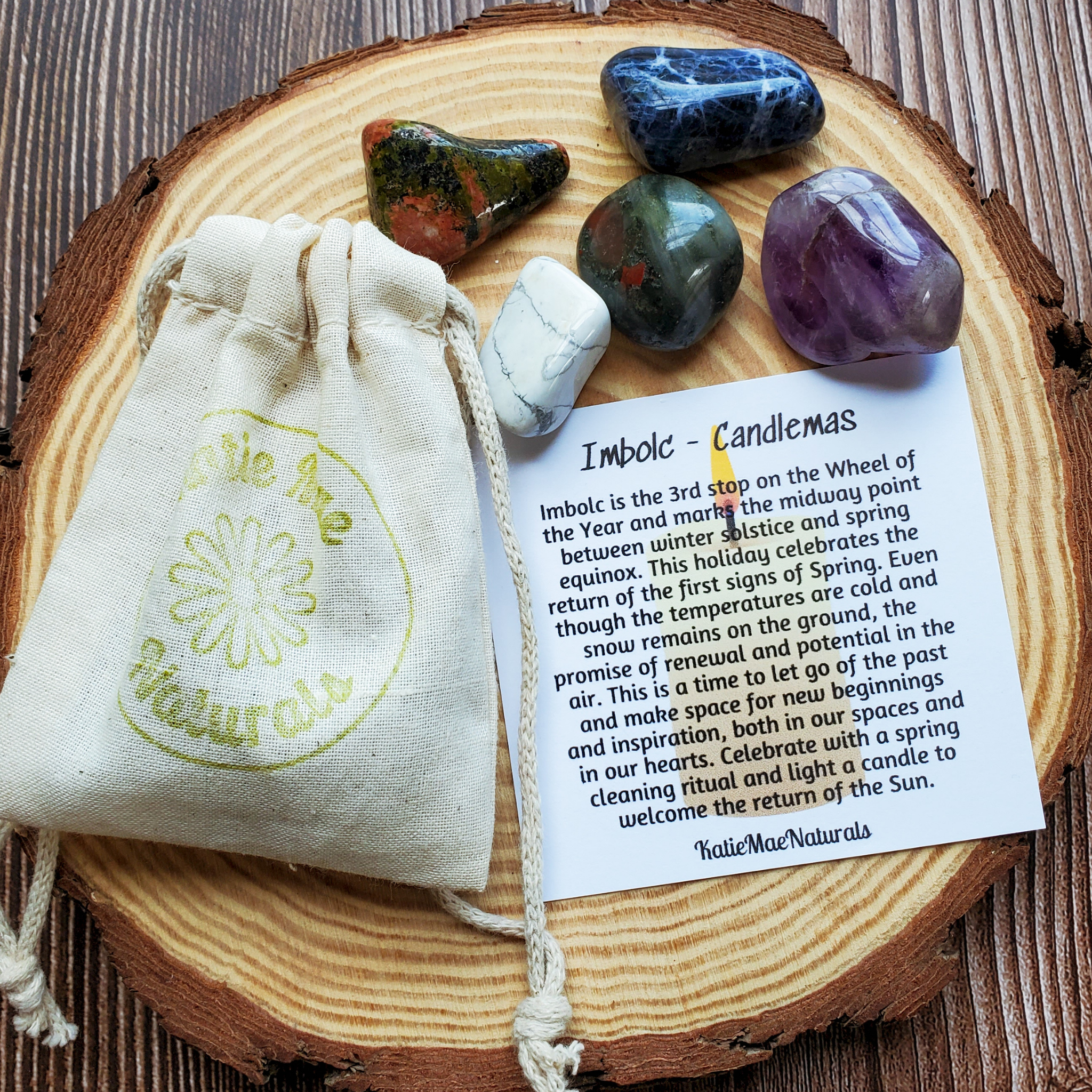 Imbolc Gemstone Set - Crystals for Imbolc