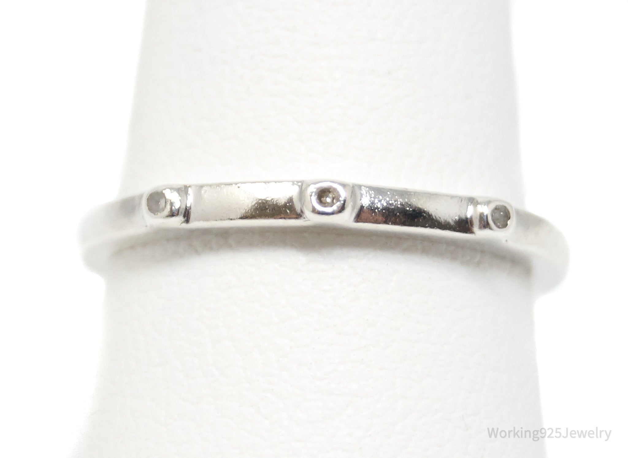 Vintage Designer Heng Ngai Diamond Sterling Silver Ring - Size 6.75 | Jewelry > Rings | Wiccan Center