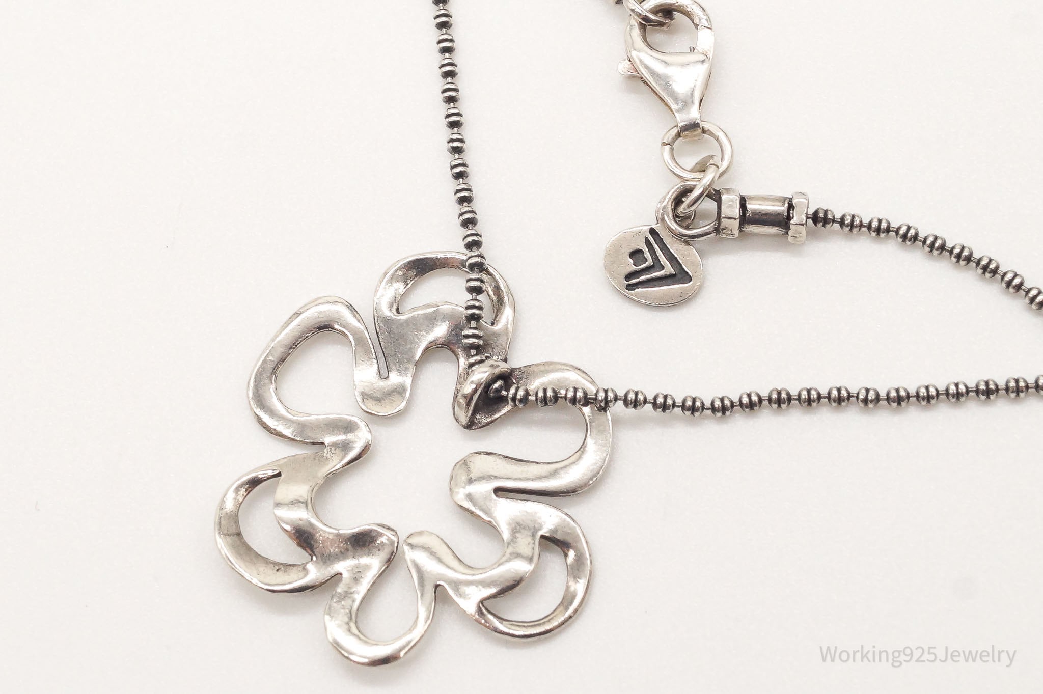 Vintage Designer Silpada Retired Flower Sterling Silver Necklace | Jewelry > Necklaces > Pendants | Wiccan Center