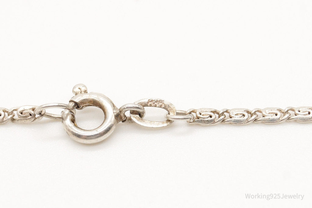 Vintage Garnet Filigree 835 Silver Necklace | Jewelry > Necklaces > Pendants | Wiccan Center