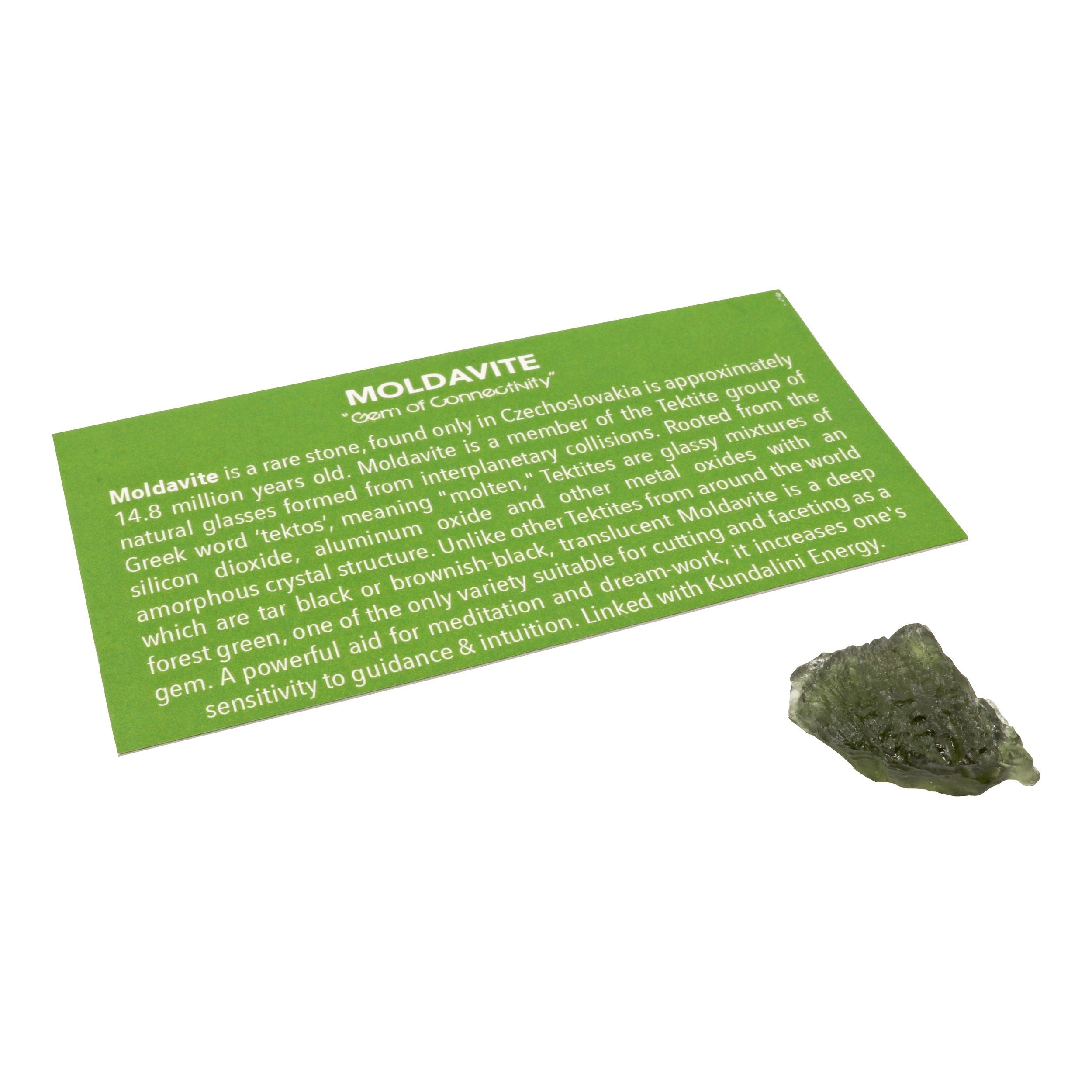 Moldavite Tektite Raw Nugget -Rugged & Glossy Half Dome | Crystals & Minerals > Specimens | Wiccan Center