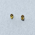 Sterling Silver Oval Citrine Post Earrings Size 3 | Earrings | Wiccan Center