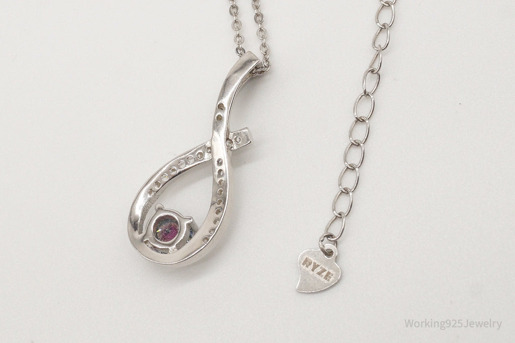 Designer Ryze Mystic Topaz Cubic Zirconia Sterling Silver Necklace | Jewelry > Necklaces > Pendants | Wiccan Center