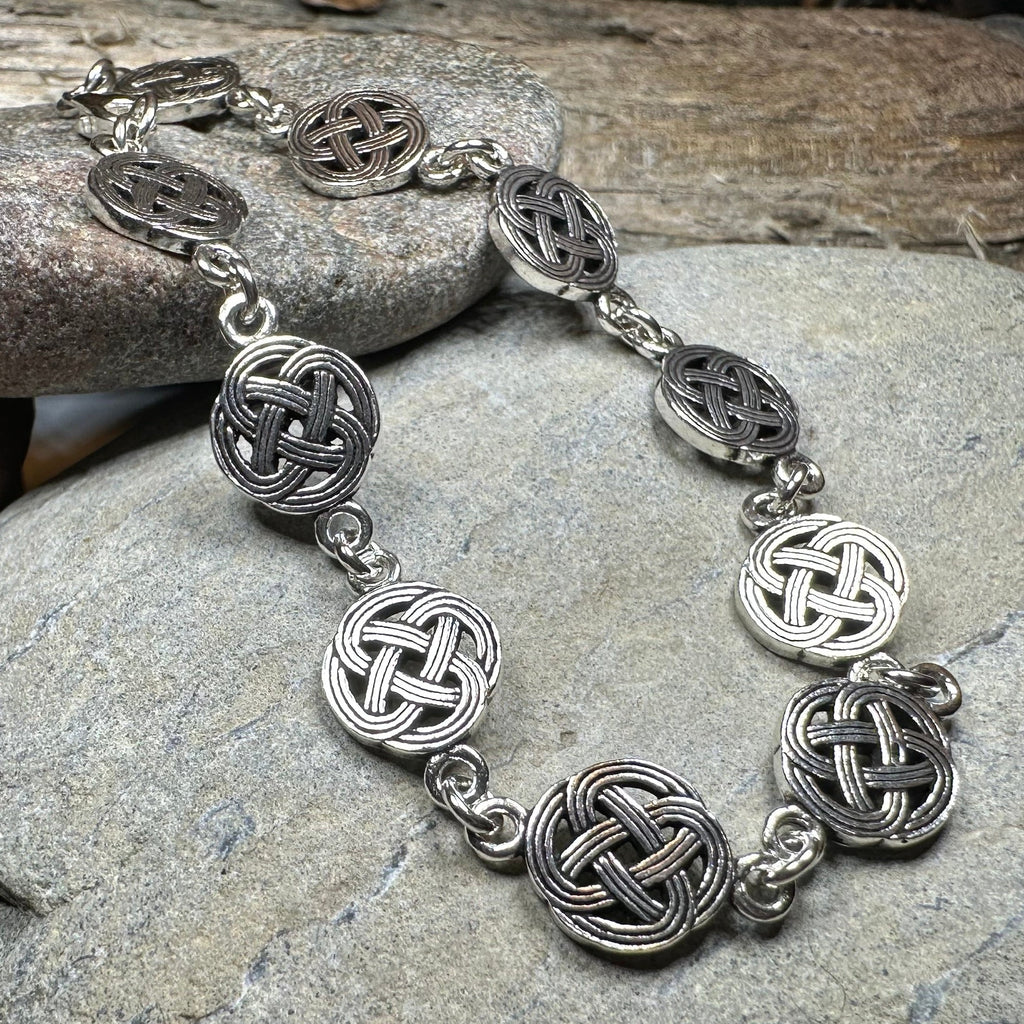 Irish Celtic Love Knot Bracelet in Sterling Silver | Link Bracelet | Wiccan Center