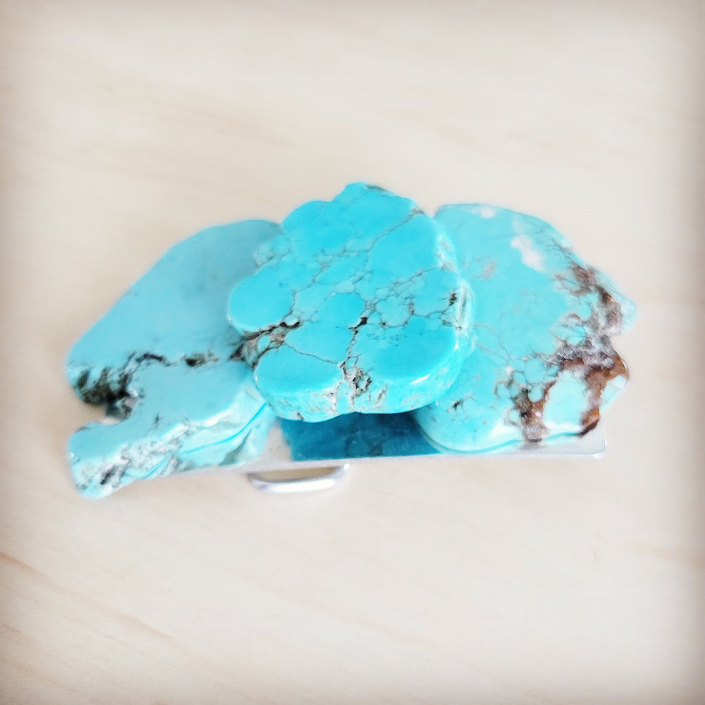 Triple Turquoise Slab Belt Buckle 906s | Belt Buckle | Wiccan Center