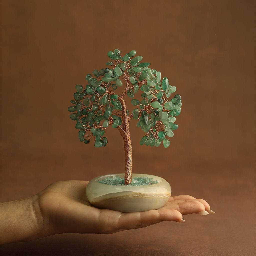 Elegant Jade Base Crystal Tree | Crystal Tree | Wiccan Center