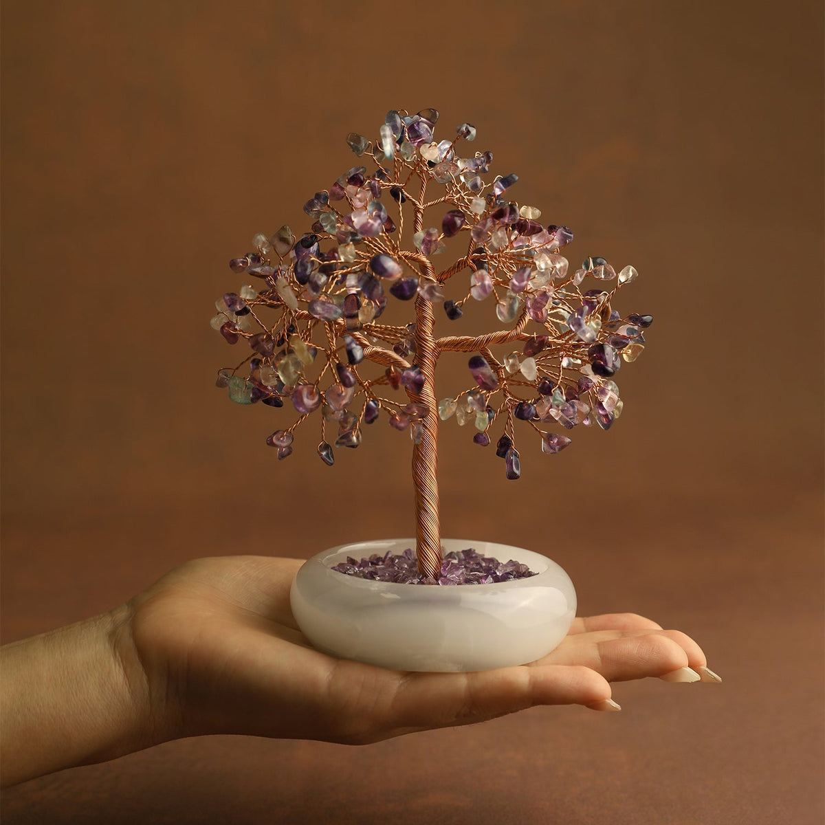 Elegant Jade Base Crystal Tree | Crystal Tree | Wiccan Center