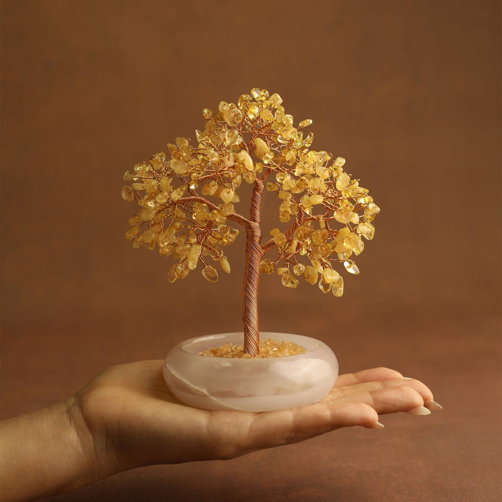 Elegant Jade Base Crystal Tree | Crystal Tree | Wiccan Center