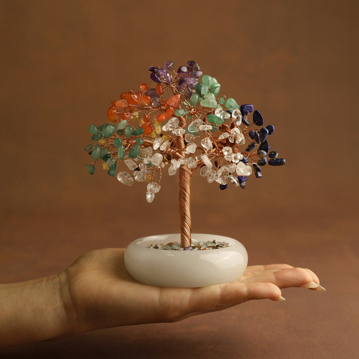 Elegant Jade Base Crystal Tree | Crystal Tree | Wiccan Center