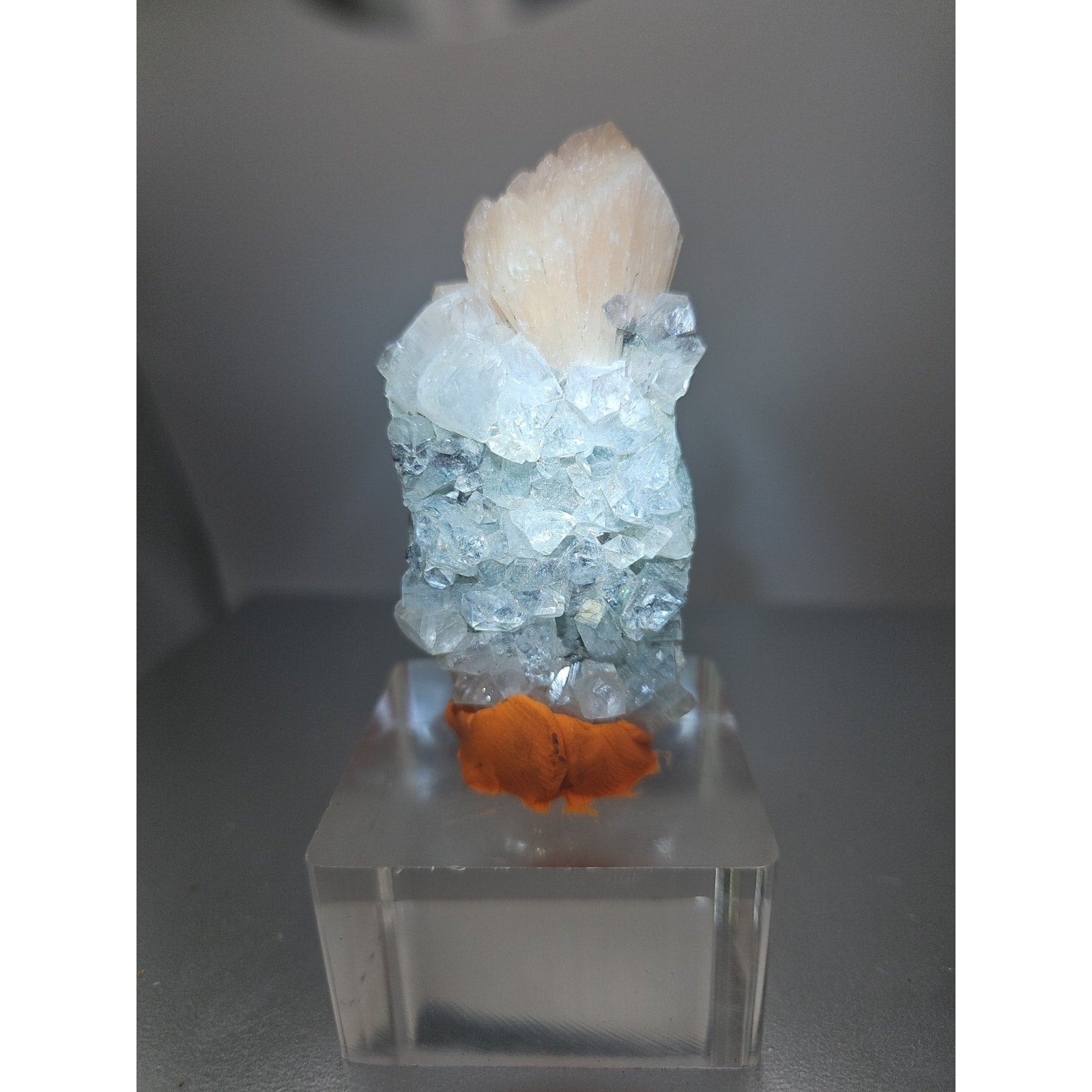 Apophyllite Pink Stilbite 51grams | Mineral Specimens | Wiccan Center