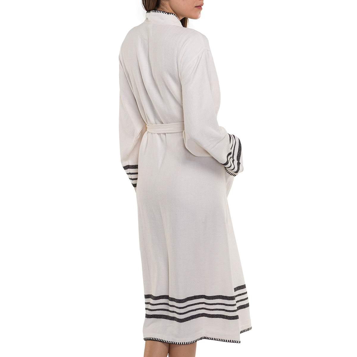 Organic Turkish Cotton Kimono Bathrobe – Lightweight Spa & Home Robe | Turkish Towel | Wiccan Center
