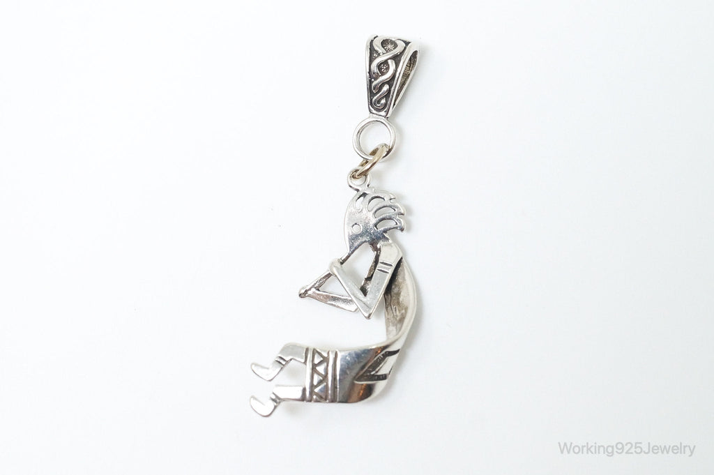 Large Vintage Native American Dancing Kokopelli Sterling Silver Pendant | Jewelry > Necklaces > Pendants | Wiccan Center