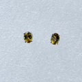 Sterling Silver Oval Citrine Post Earrings Size 1 | Earrings | Wiccan Center
