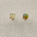 Sterling Silver Round Ethiopian Opal Post Earrings | Earrings | Wiccan Center