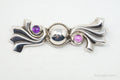 Vintage Mexican Amethyst AME Modern Sterling Silver Brooch Pin | Jewelry > Necklaces | Wiccan Center