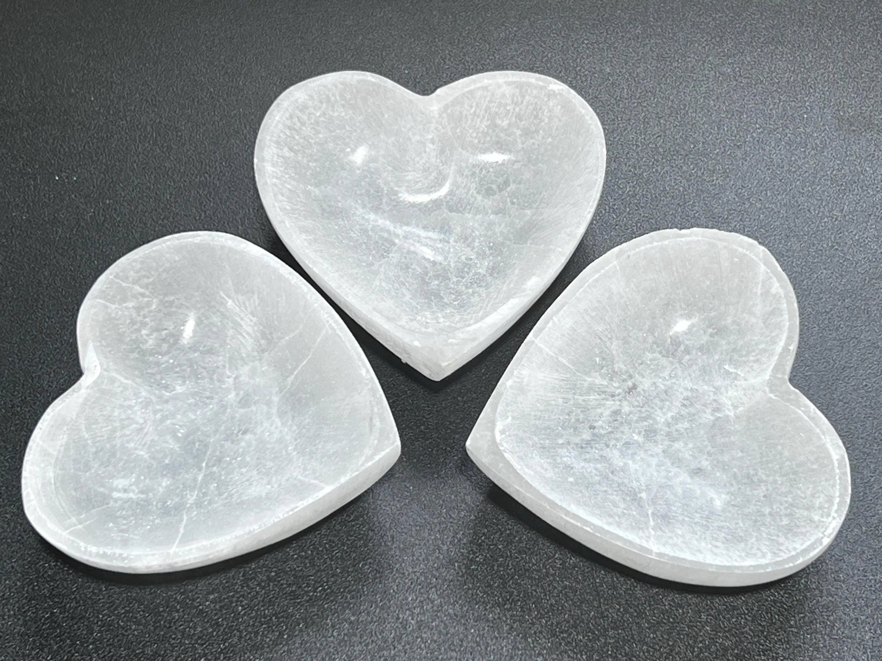 Selenite Satin Spar Crystal Heart Bowl Carving | Home & Living > Spirituality & Religion > Reiki & Chakras | Wiccan Center