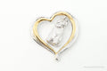 Designer BGE Gold Vermeil Schnauzer Heart Sterling Silver Pendant | Jewelry > Necklaces > Pendants | Wiccan Center