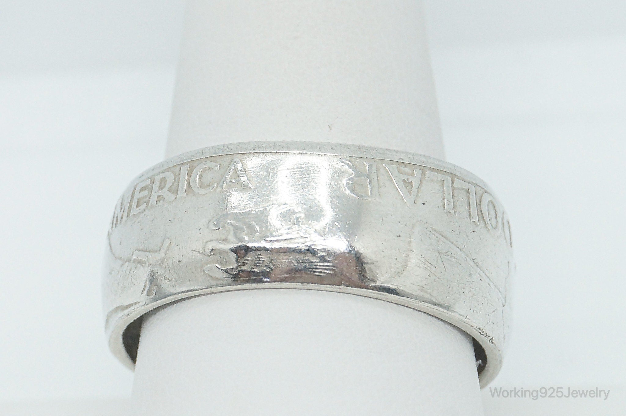 Vintage 1958 Half Dollar Silver Ring - Size 12.25 | Jewelry > Rings | Wiccan Center