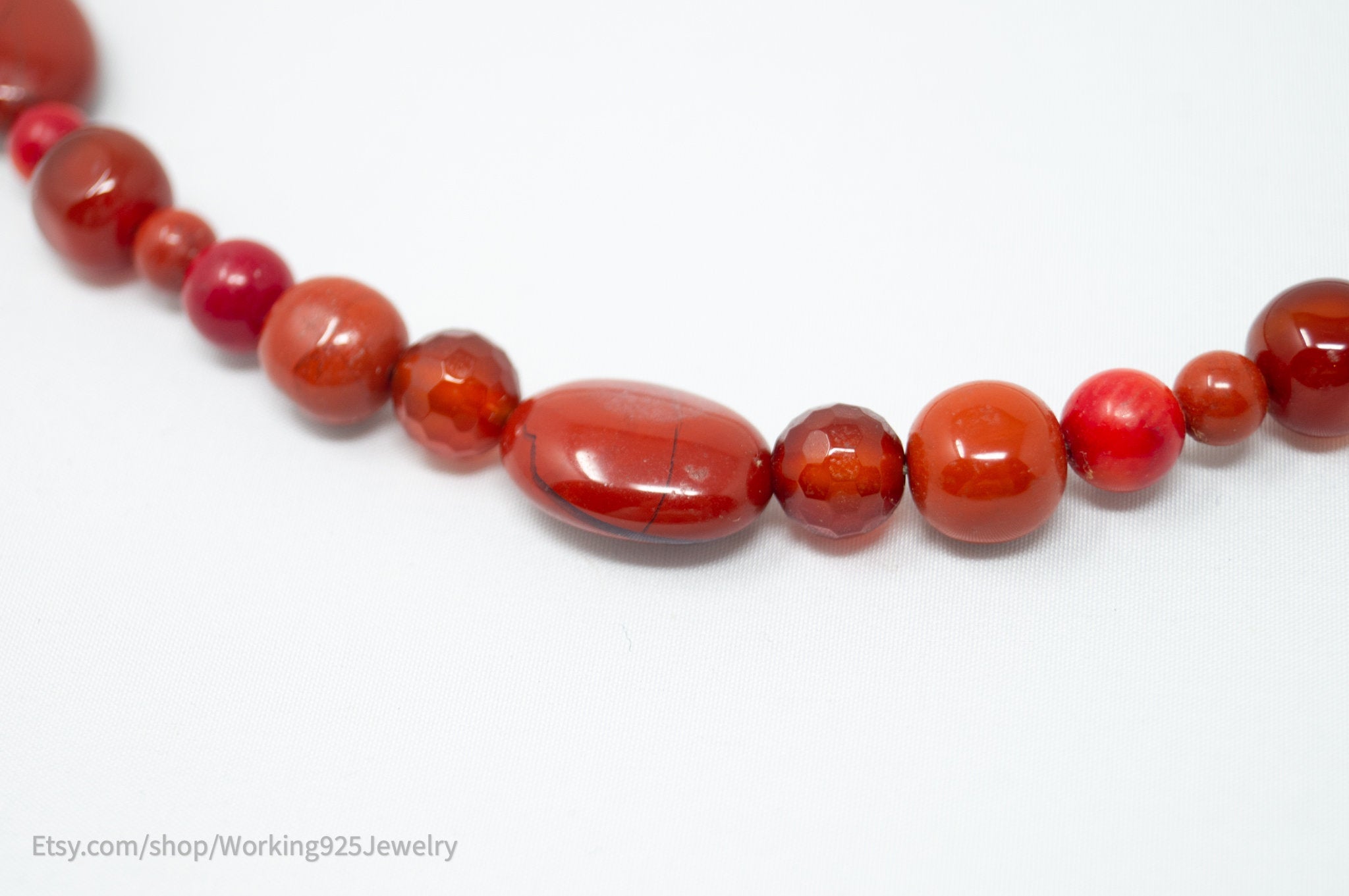 Designer Carolyn Pollack Relios Carnelian Red Jasper Sterling Silver Necklace | Jewelry > Necklaces | Wiccan Center