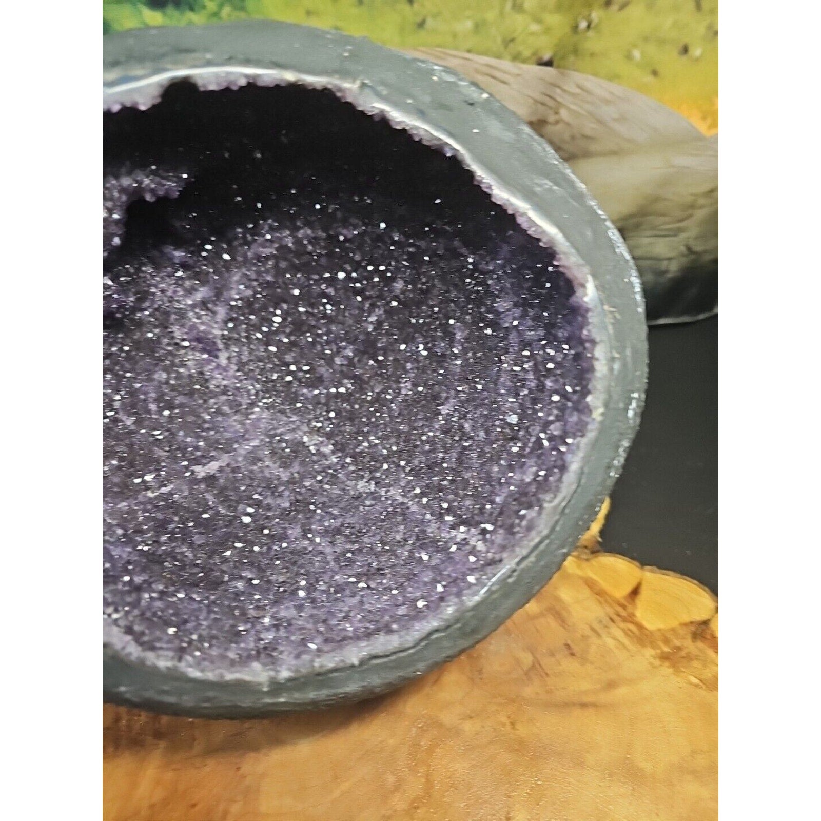 Raw Amethyst Money Bag Geode — 16.8 lbs, Abundance & Reiki Energy Crystal | CrystalCloud Company | Geodes & Clusters | Wiccan Center
