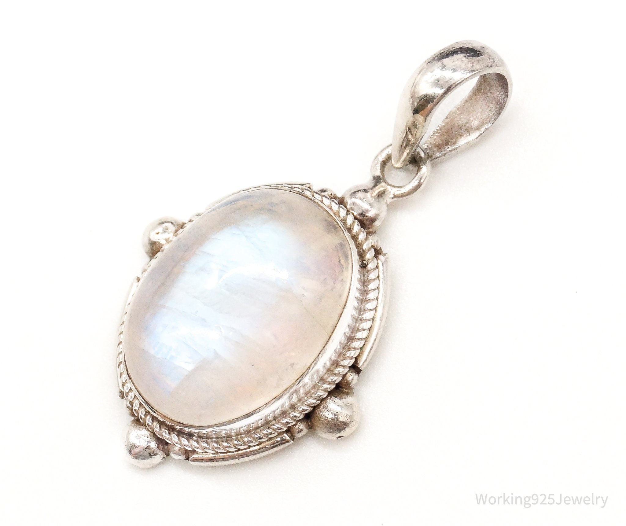 Vintage Moonstone Sterling Silver Southwestern Pendant | Jewelry > Necklaces > Pendants | Wiccan Center