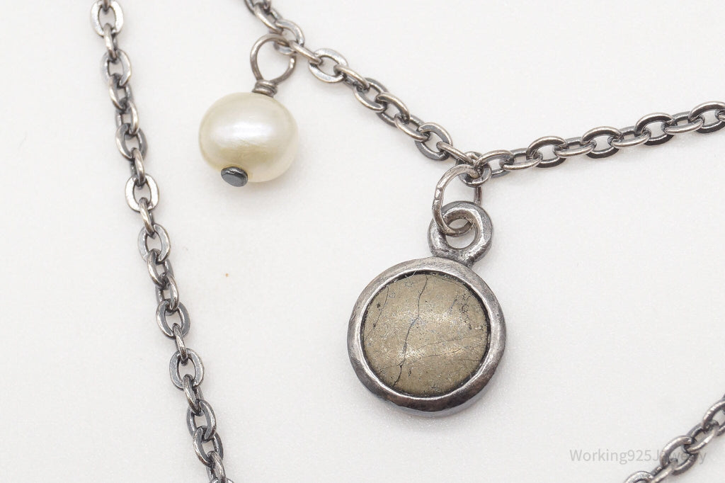 Designer Silpada Brass Chinese Coin Replica Sterling Silver Retired Necklace | Jewelry > Necklaces > Pendants | Wiccan Center