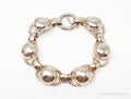 Vintage Designer Napier Modern Large Links Gold Tone Sterling Silver Bracelet | Jewelry > Bracelets | Wiccan Center