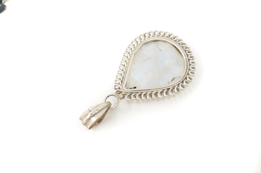 Vintage Moonstone Sterling Silver Southwestern Necklace Pendant | Jewelry > Necklaces > Pendants | Wiccan Center