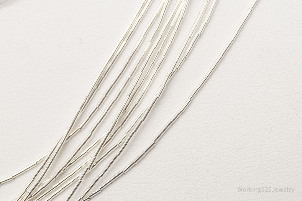 Vintage Native American Sterling Silver Bead Necklace 30" | Jewelry > Necklaces | Wiccan Center