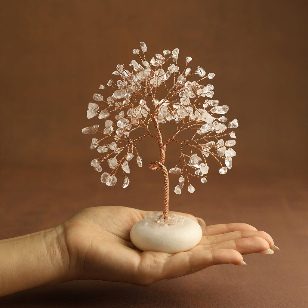 White Jade Base Crystal Tree | Crystal Tree | Wiccan Center