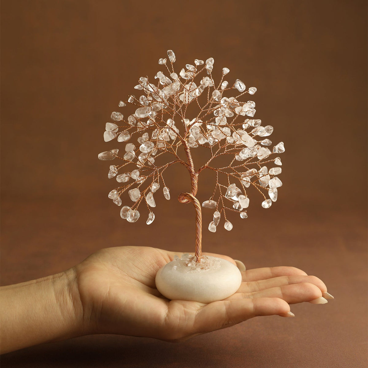 White Jade Base Crystal Tree | Crystal Tree | Wiccan Center