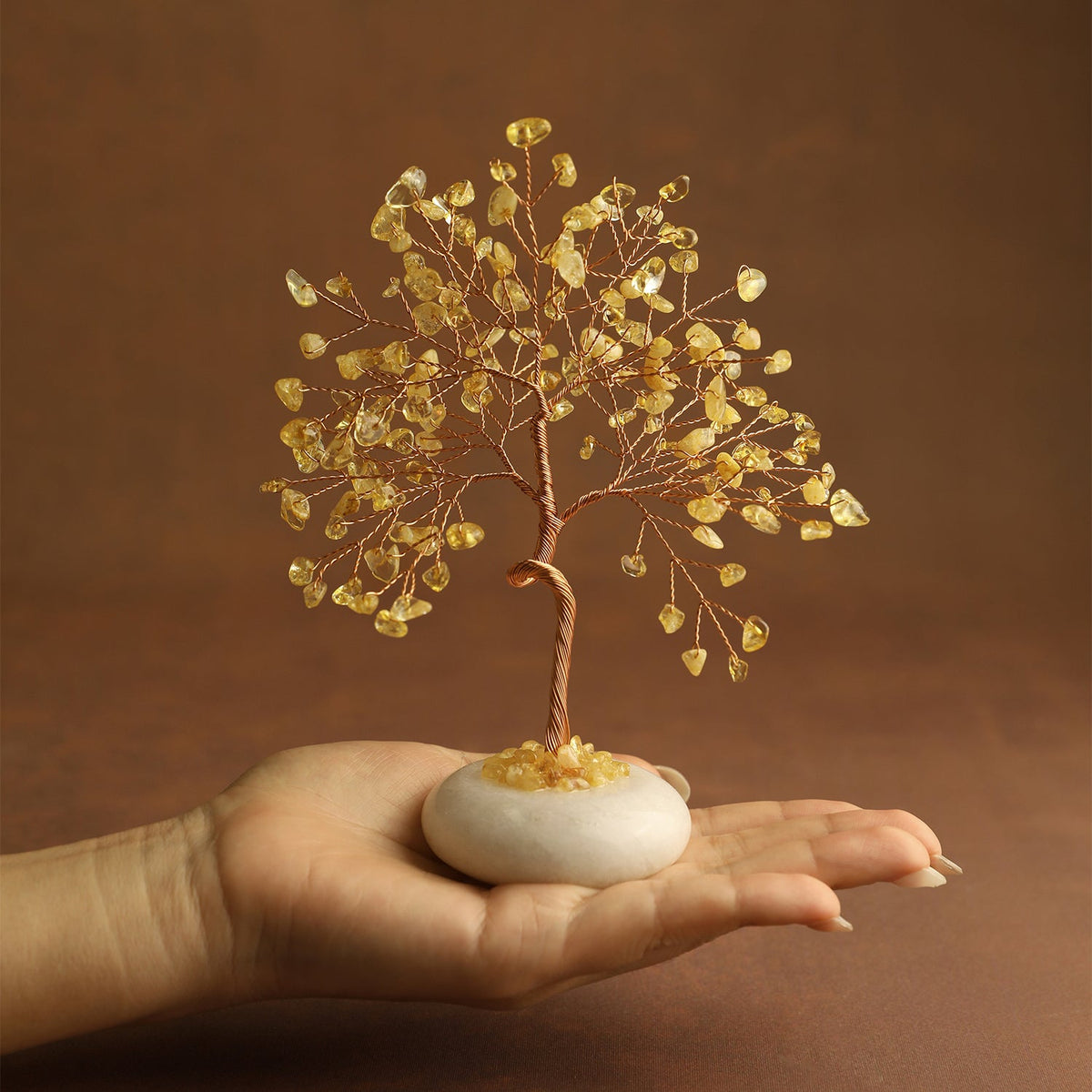 White Jade Base Crystal Tree | Crystal Tree | Wiccan Center
