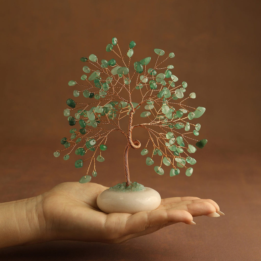 White Jade Base Crystal Tree | Crystal Tree | Wiccan Center