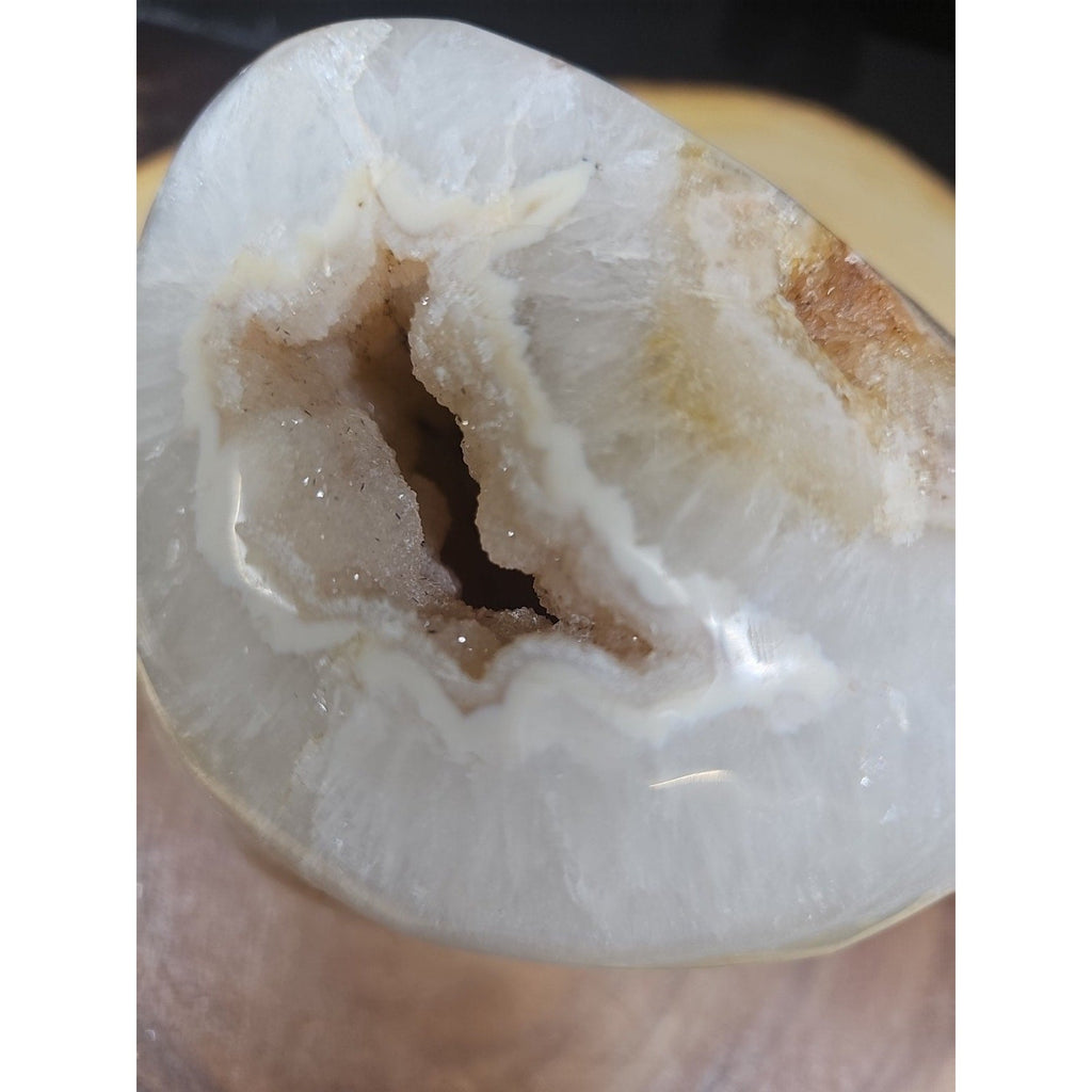 Natural 4.71lb Agate Carnelian Quartz Crystal Geode | Geodes & Clusters | Wiccan Center