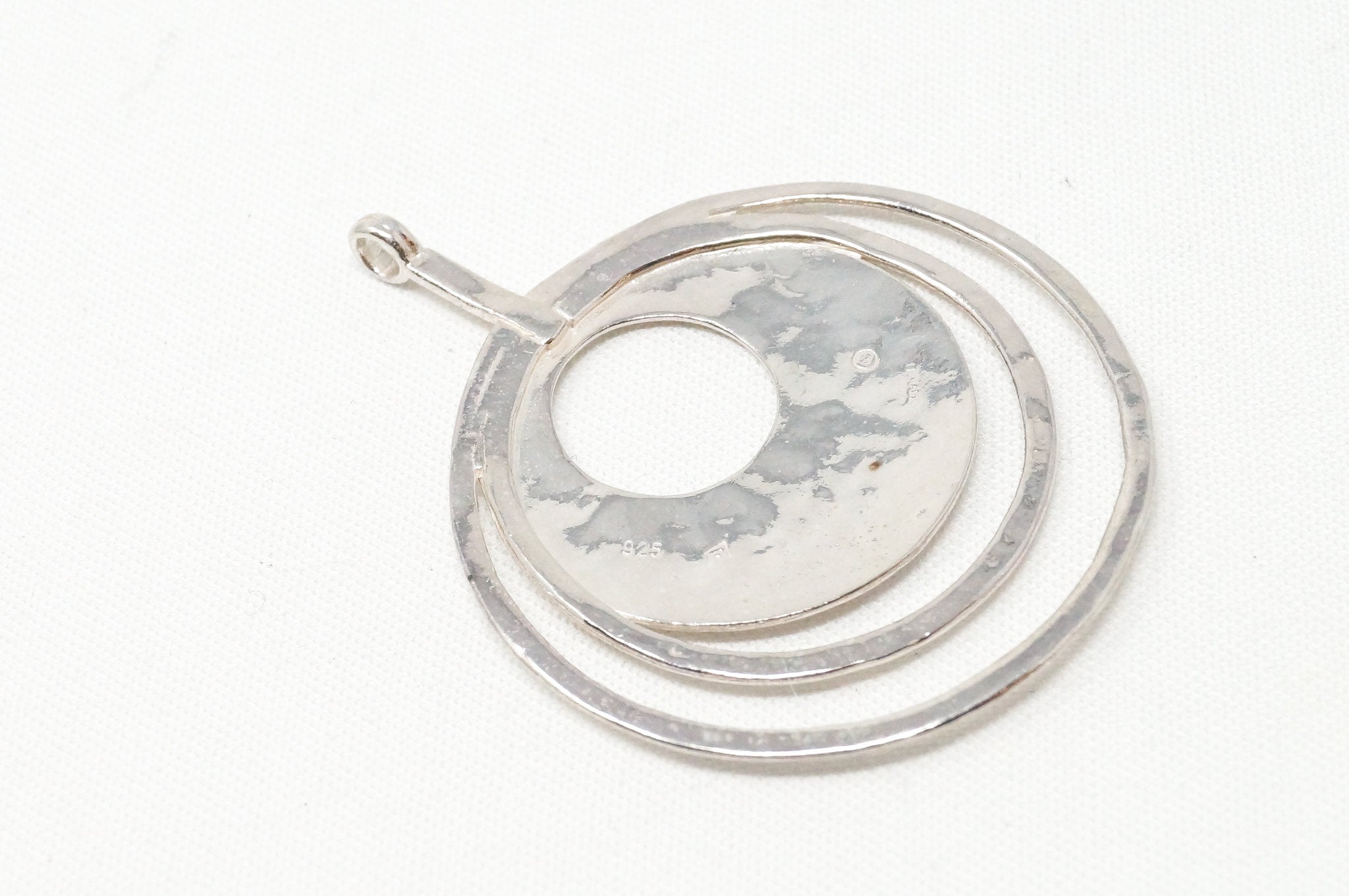 Retired Silpada Hammered Rings Sterling Silver Necklace Pendant | Jewelry > Necklaces > Pendants | Wiccan Center