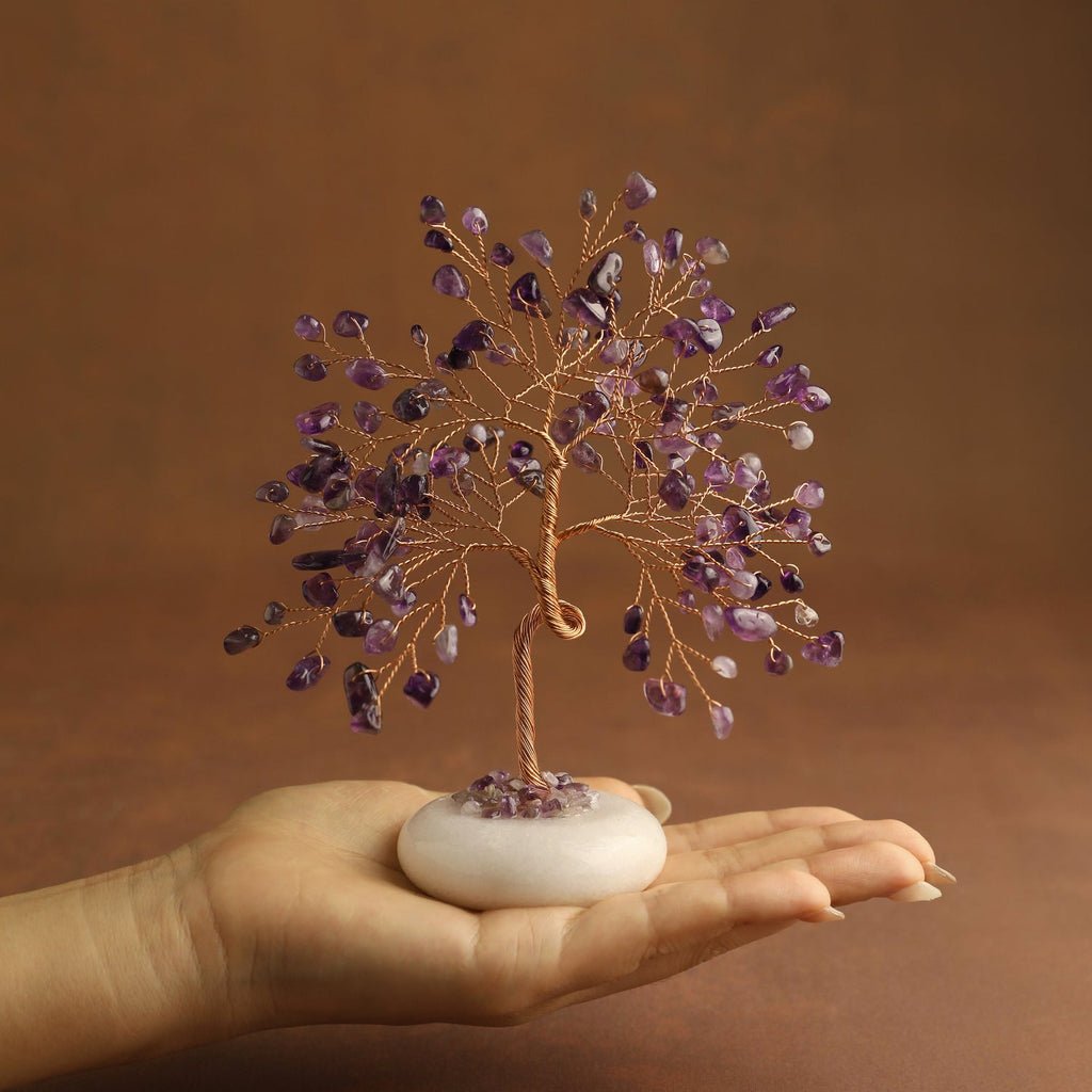 White Jade Base Crystal Tree | Crystal Tree | Wiccan Center